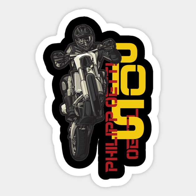 Philipp Öttl German Motorcycle Racer Sticker by CGD